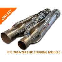 Last One. Used Chrome Harley-Davidson Touring Cobra Exhaust Slip-ons