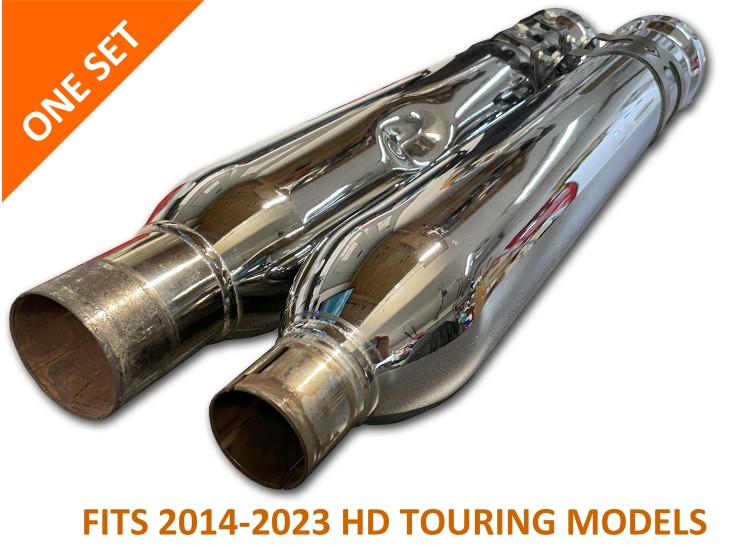 Last One. Used Chrome Harley-Davidson Touring Cobra Exhaust Slip-ons