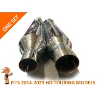 Last One. Stock Chrome Harley-Davidson Touring Exhaust Slip-ons